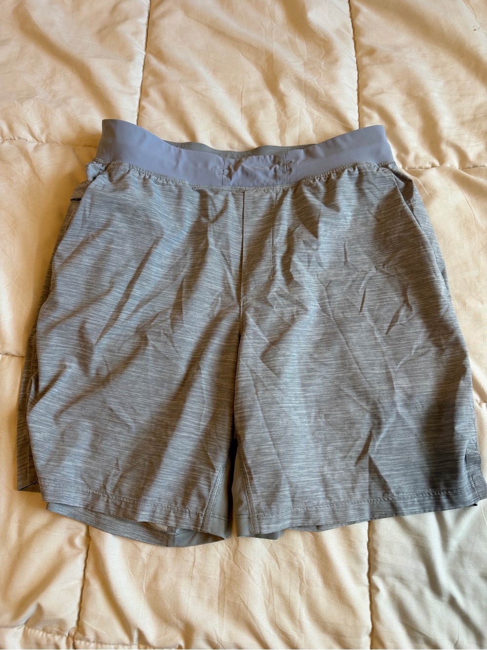 Lululemon Men's Grey Performance Stretch Shorts